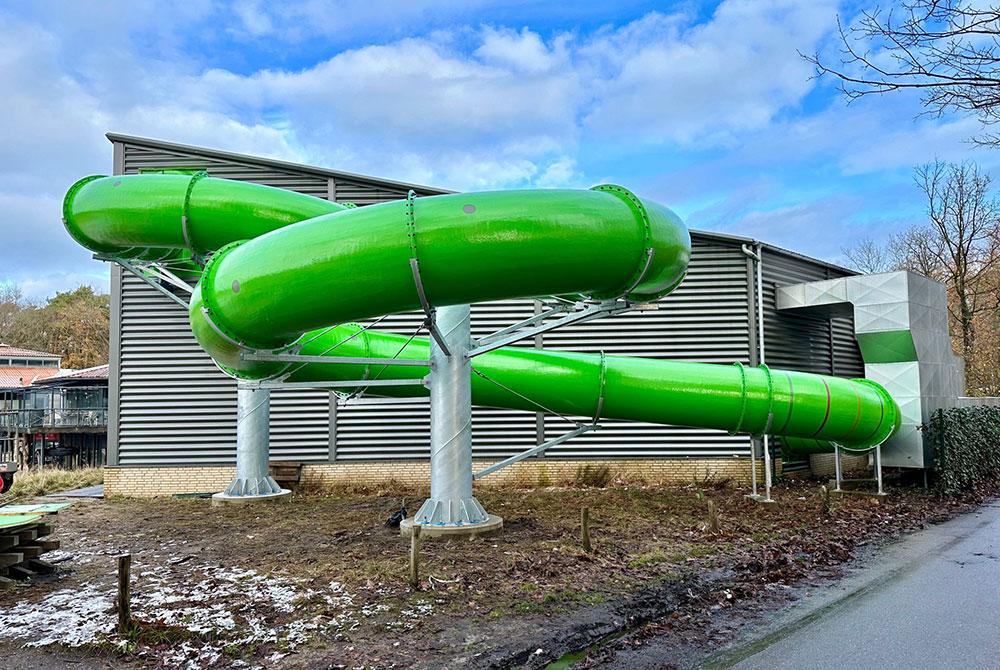 Nieuwe glijbaan op Landal Landgoed 't Loo