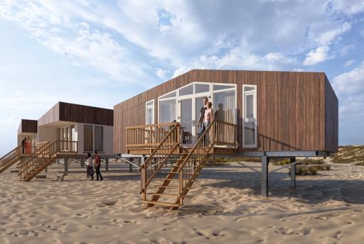 Nieuw! Landal Strandhuisjes Zeezigt: slapen op het strand!