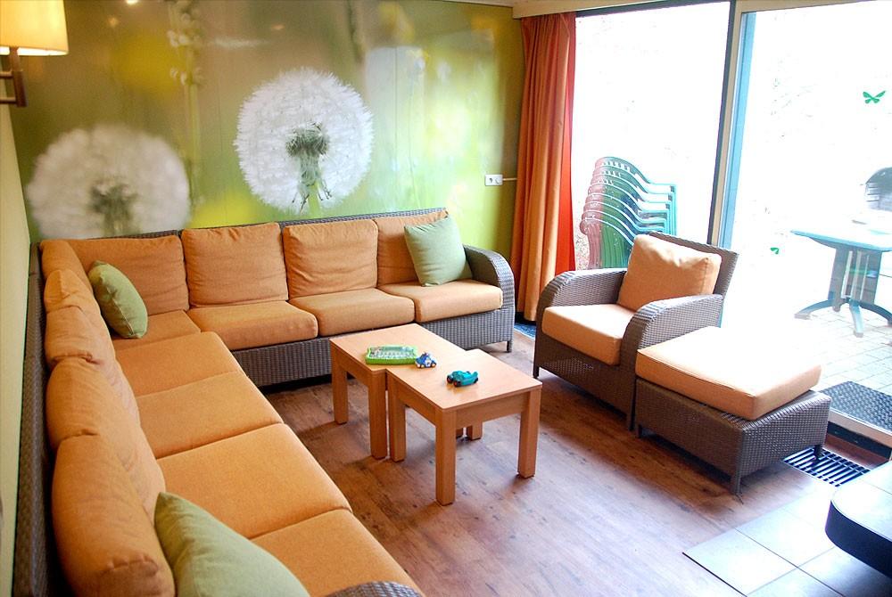 De zithoek - bungalow Center Parcs