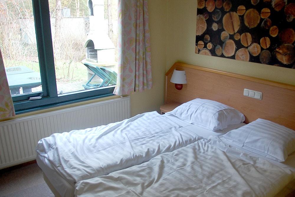 Slaapkamer in ons bungalowhuisje