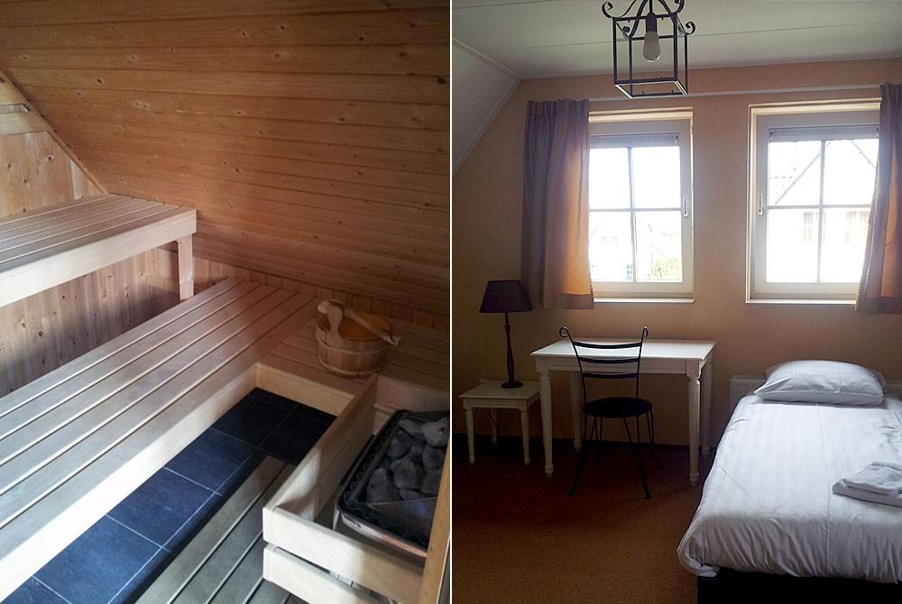 Slaapkamer en sauna, Landal Kasteeldomein de Cauberg