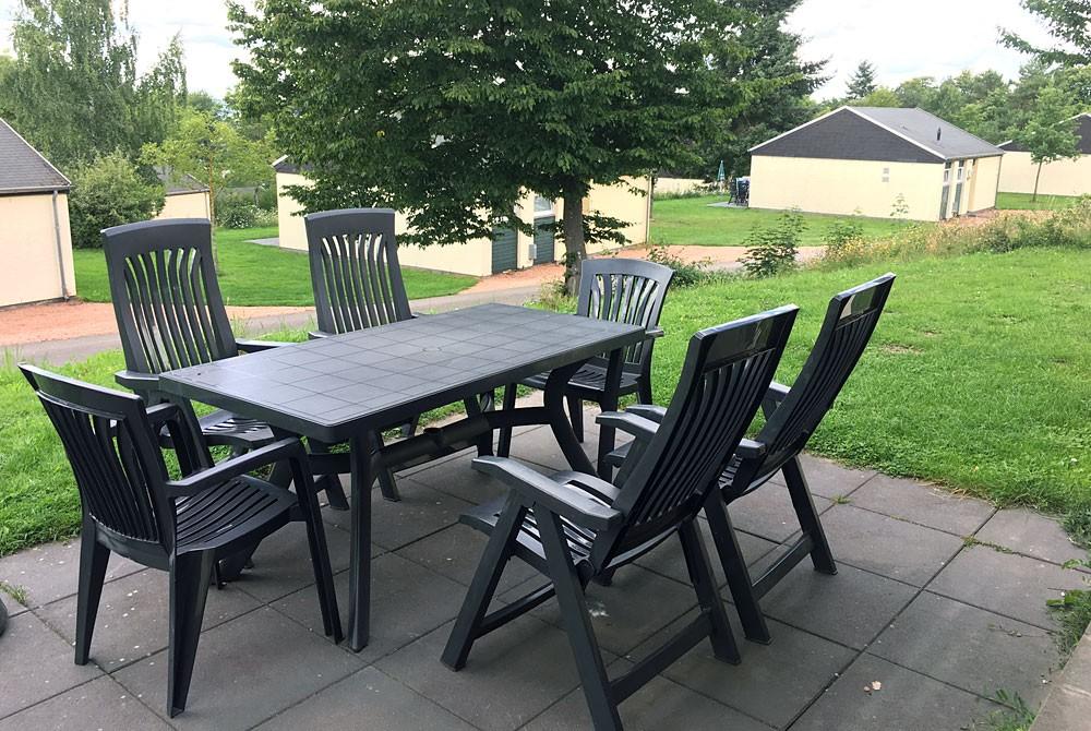 Het terras van ons huisje, Landal Sonnenberg