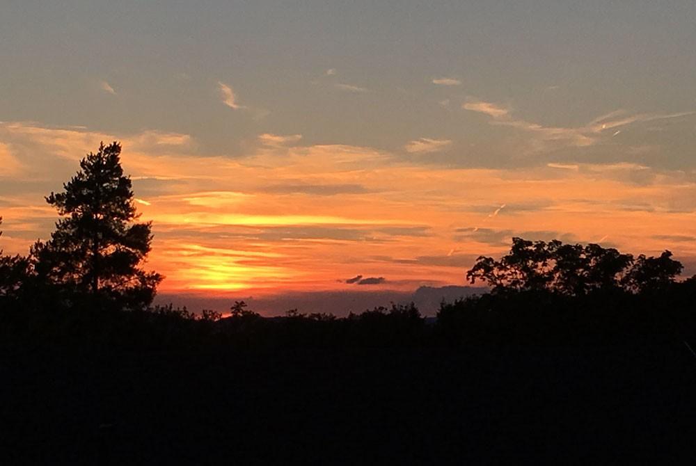 Landal Sonnenberg zonsondergang