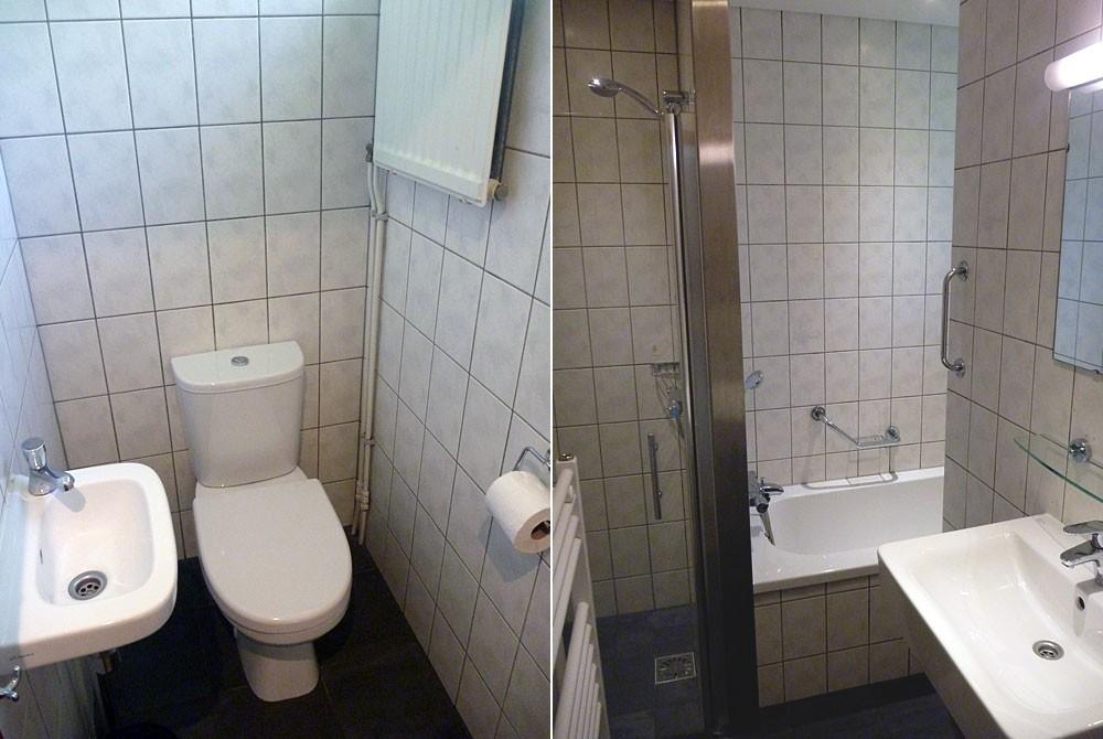 WC en douche van de bungalow