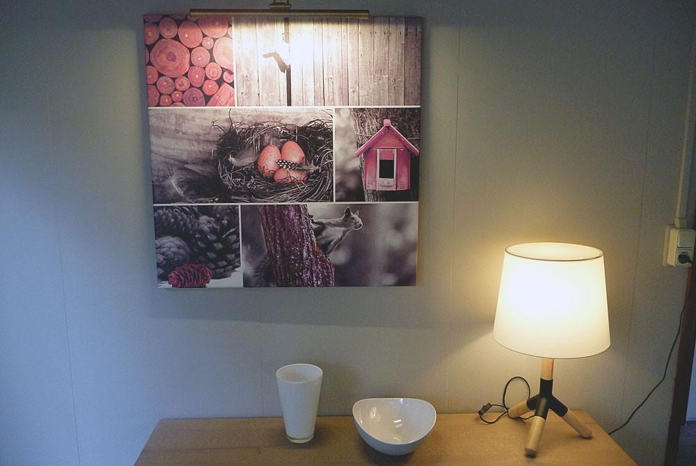 Muurdecoratie in de bungalow, Landal Heideheuvel