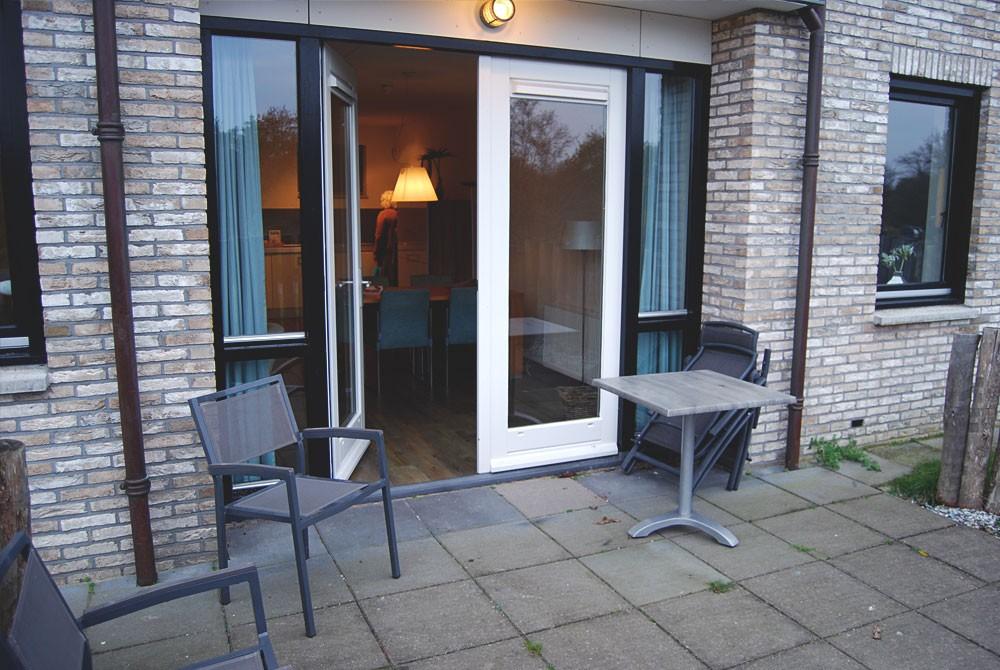 Het terras van ons huisje, Landal Vitamaris