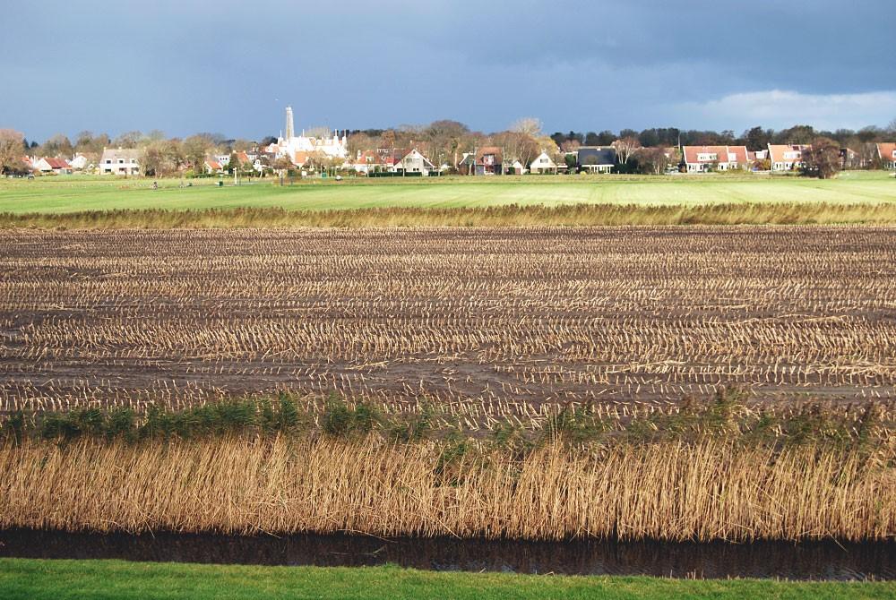 Uitzicht op het dorp, Schiermonnikoog