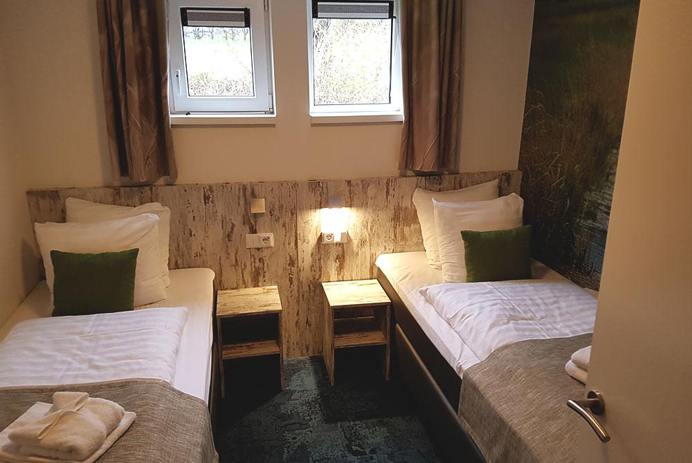 Slaapkamer in de woonboot