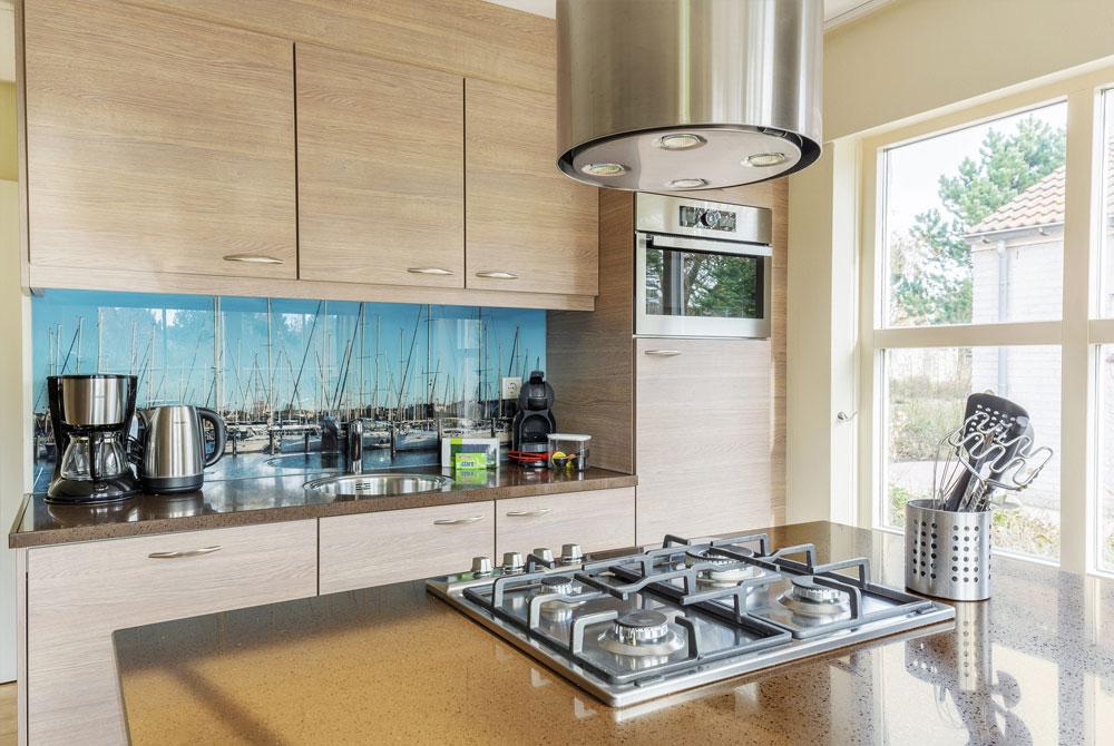 Keuken van een cottage, Center Parcs Port Zélande