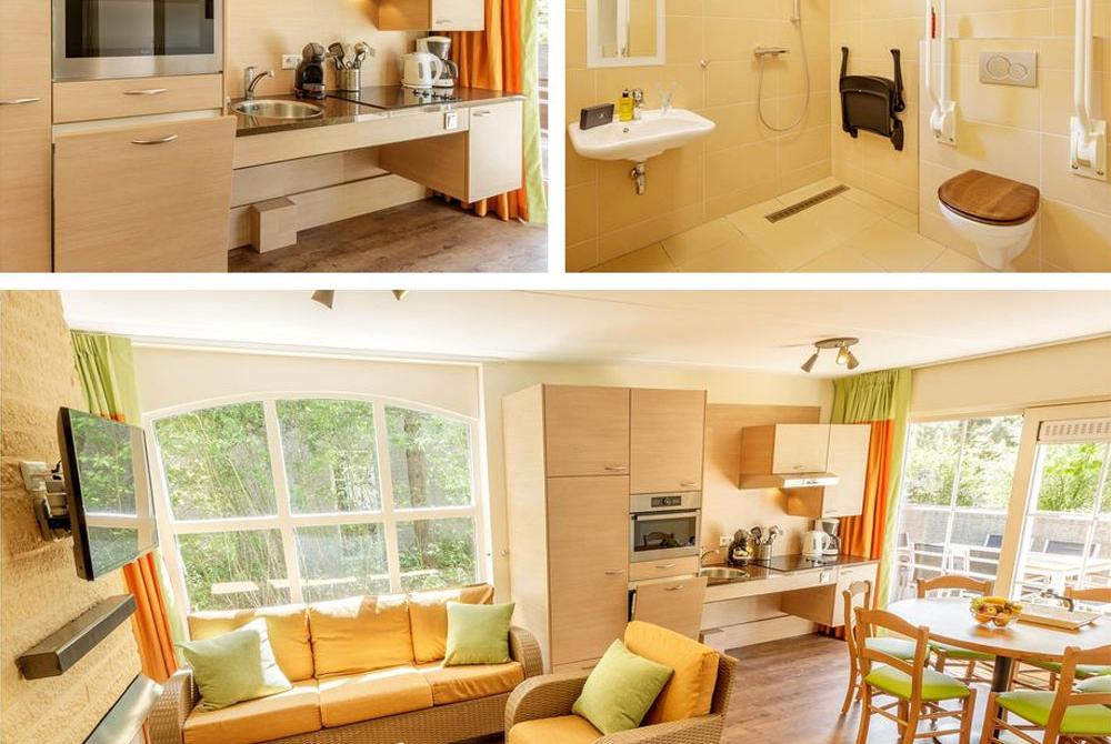 Mindervaliden-cottage bij Center Parcs Port Zélande
