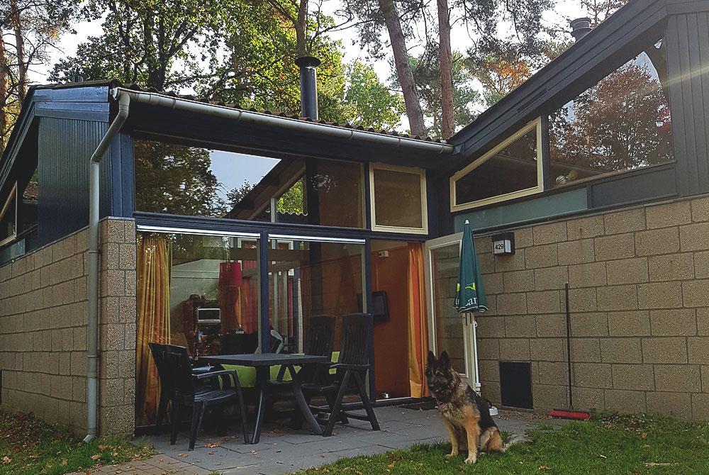 Het terras bij ons huisje, Bungalow, Landal De Lommerbergen
