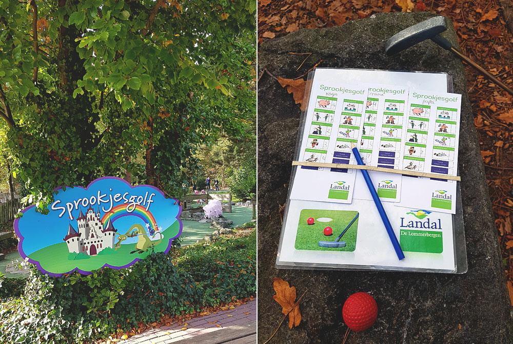 Midgetgolf bij Landal De Lommerbergen
