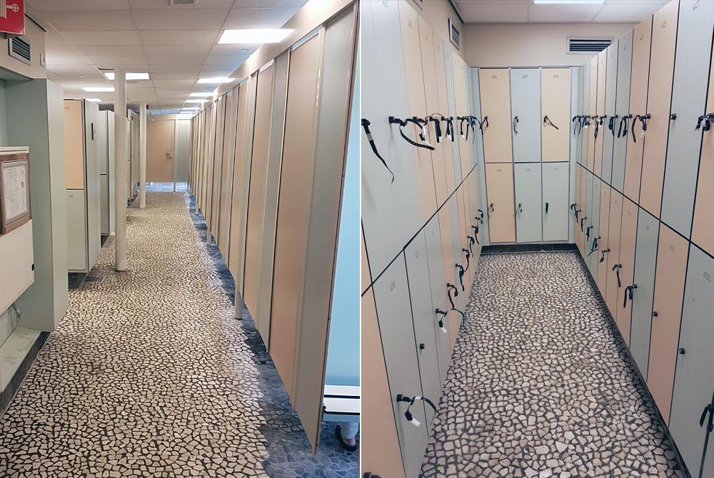 Kleedhokjes en kluisjes van het zwembad, Landal De Lommerbergen