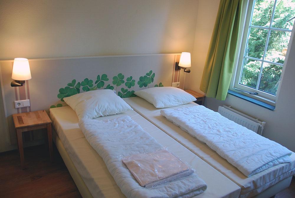 Slaapkamer, cottage bij Center Parcs Port Zélande