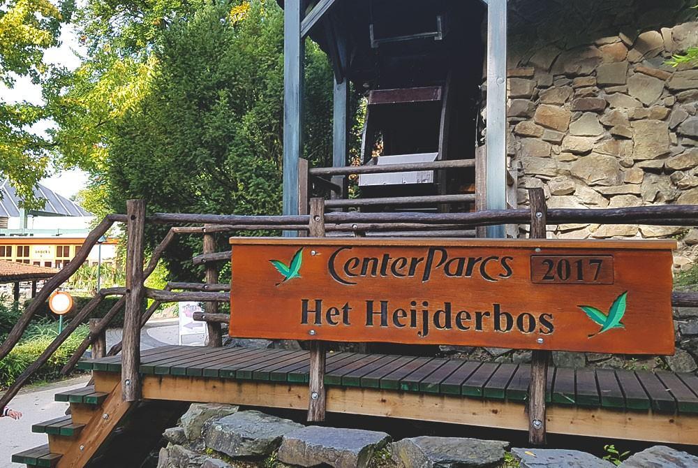 Bord van Center Parcs Het Heijderbos