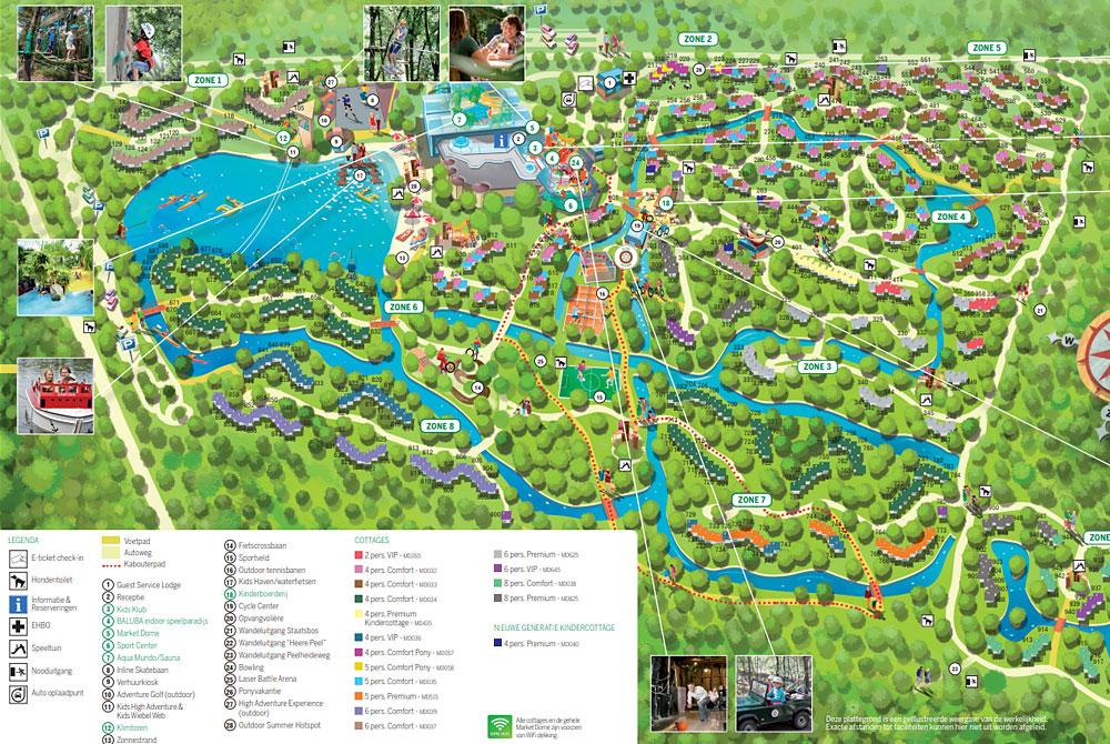 Plattegrond Center Parcs Het Meerdal