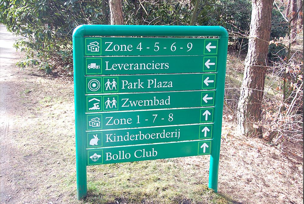 Bewegwijzering in het park, Landal Het Vennenbos
