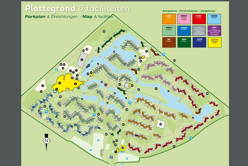Plattegrond van Landal Het Vennenbos