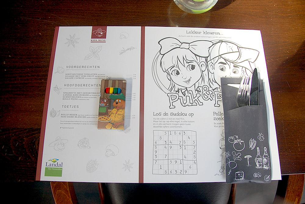 Kids Menu, Landal Het Vennenbos