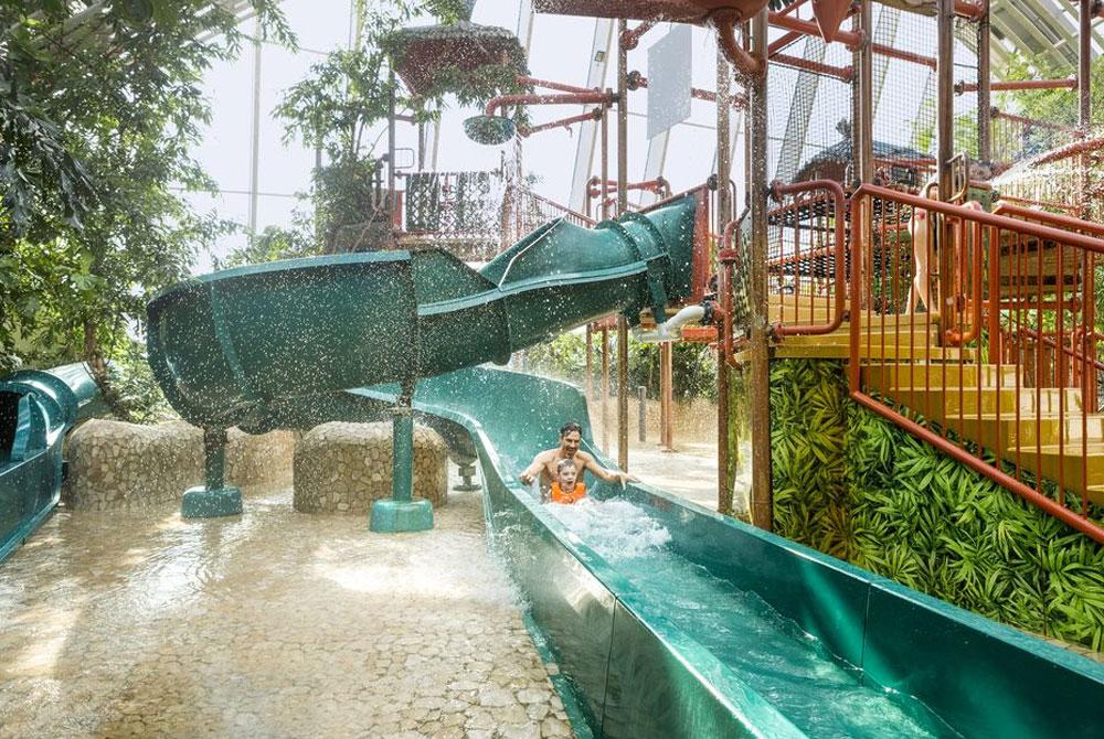 Water Playhouse, Aqua Mundo van Center Parks Park Allgäu