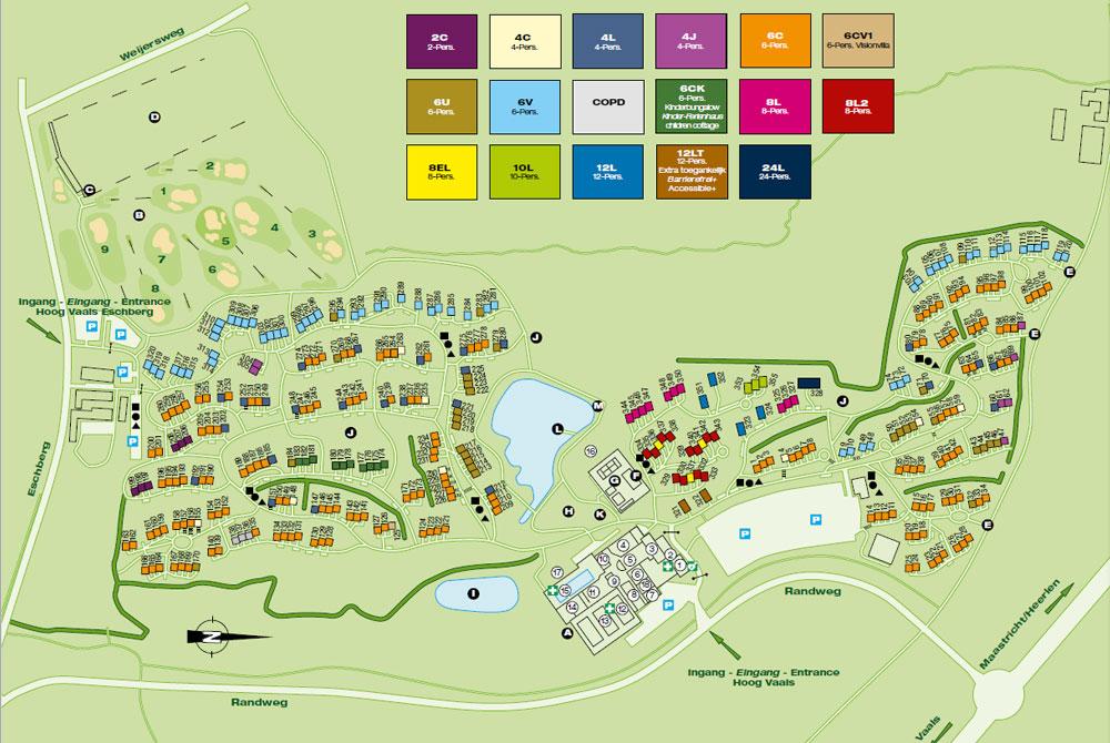 Plattegrond van Landal Hoog Vaals