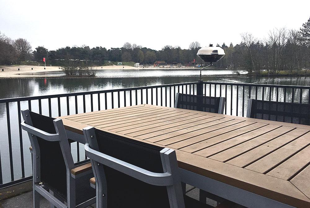 Privédek van de woonboot, Center Parcs De Kempervennen