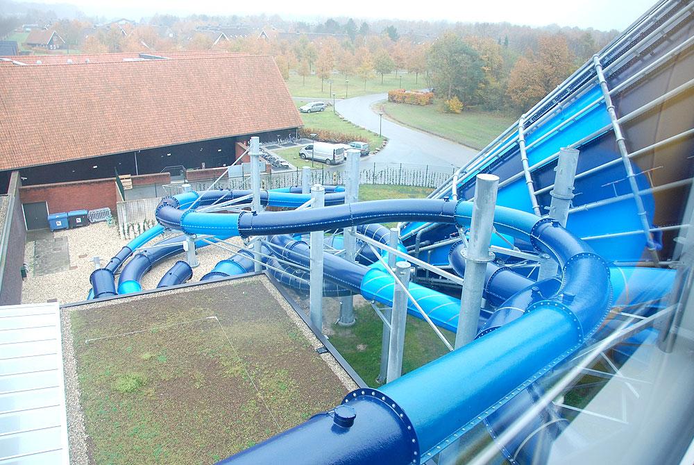 Glijbanen, Hof van Saksen zwembad