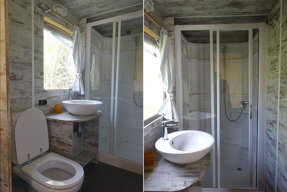 Luxe lodgetent met sanitair, Parc La Clusure