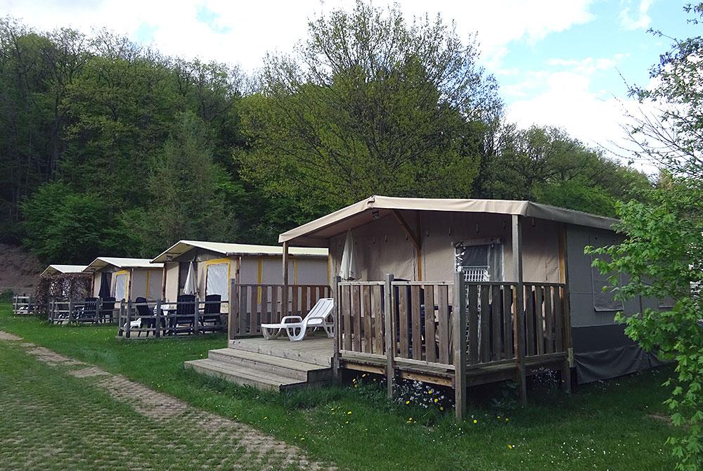 Lodgetenten, Camping Parc La Clusure