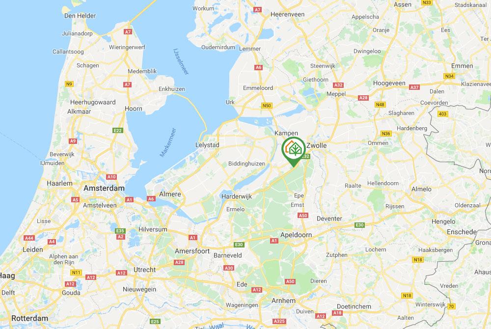 Lanbdal Landgoed 't Loo op de kaart