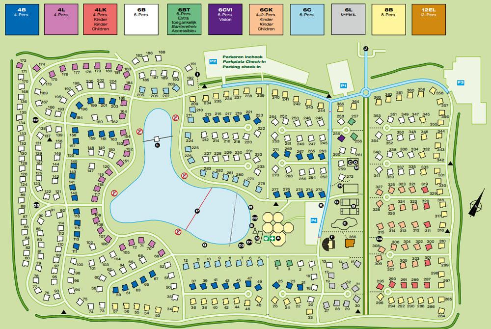 Landal Landgoed 't Loo plattegrond