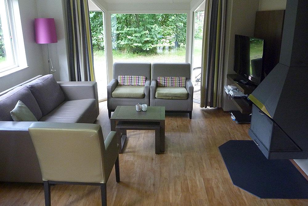 Interieur van de bungalow
