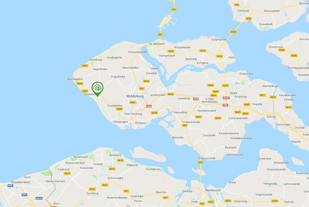 Vakantiepark De Meerpaal op de kaart