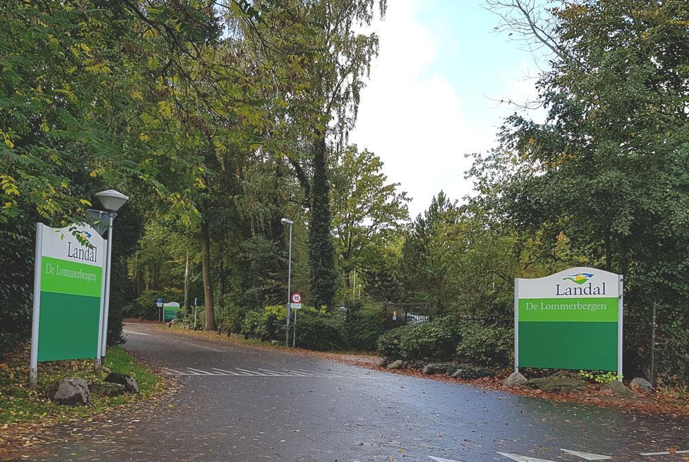 Ingang van Landal De Lommerbergen