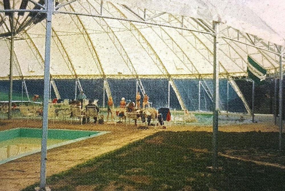 Eerste zwembad De Lommerbergen 1968