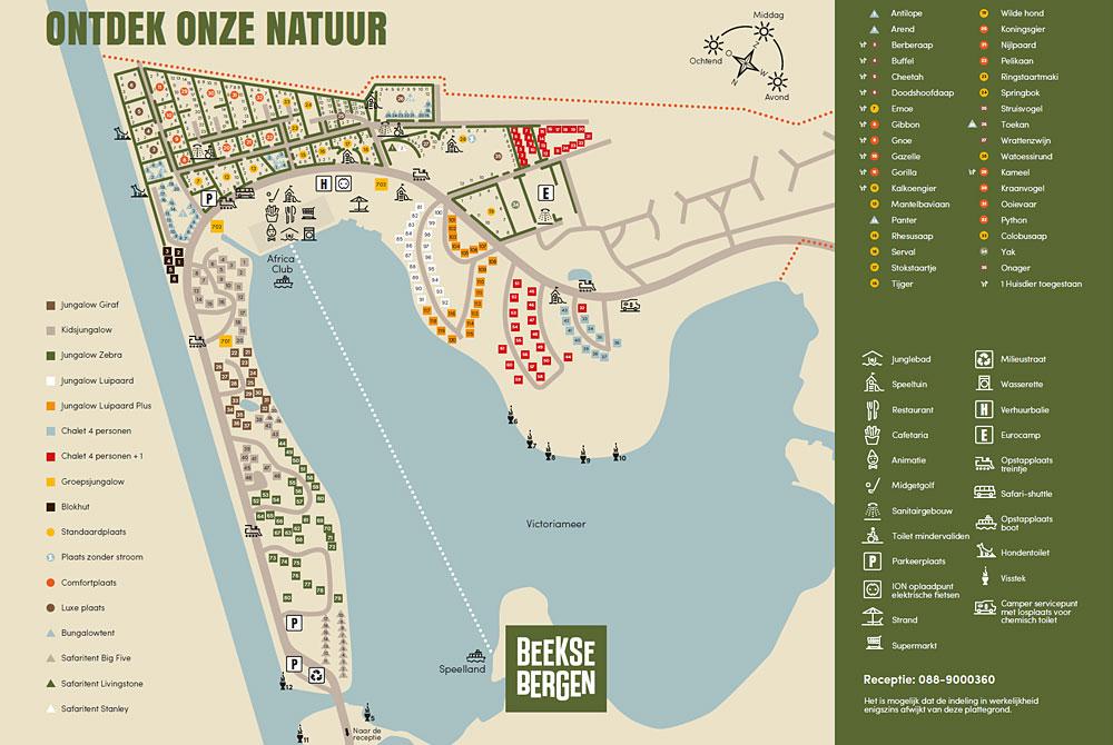 Plattegrond, Vakantiepark Beekse Bergen