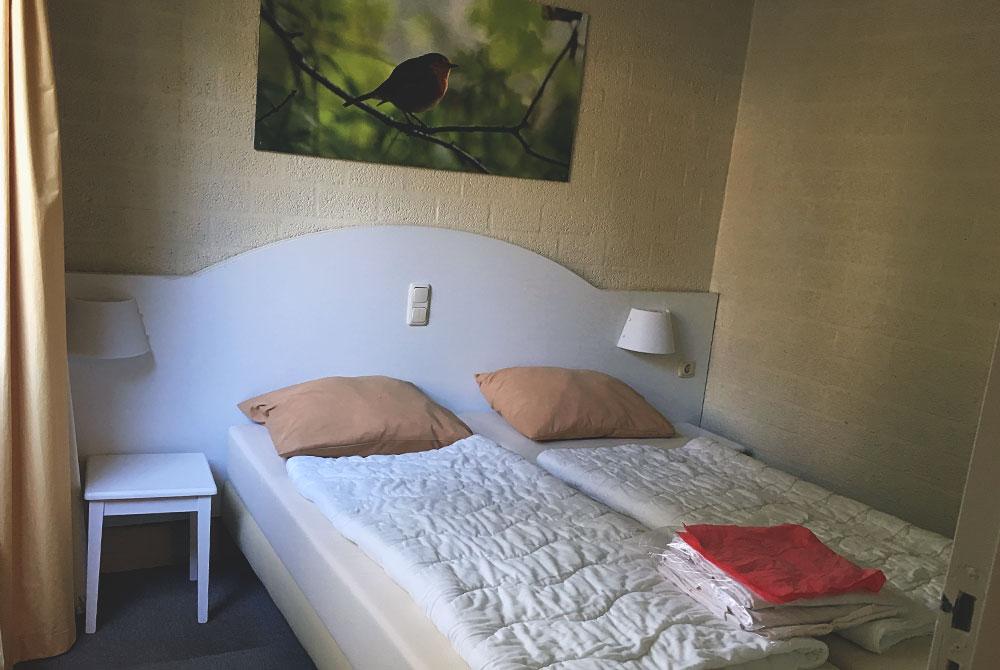 Slaapkamer in de bungalow, Center Parcs De Huttenheugte