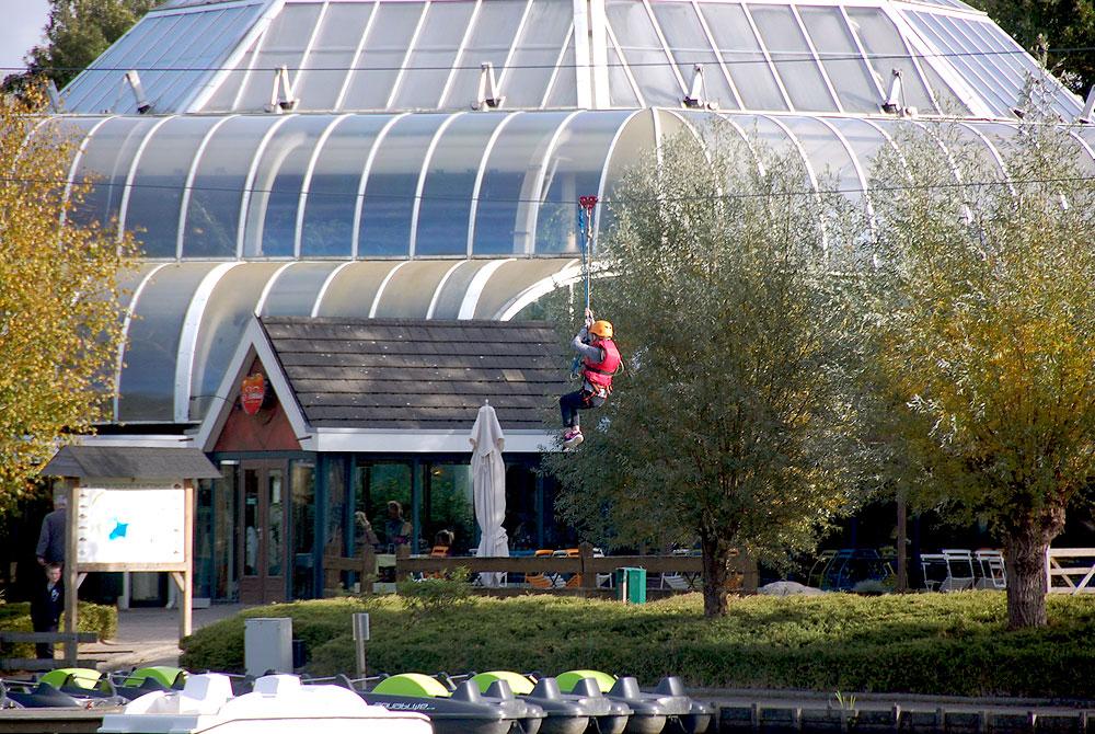 Zip Wire kabelbaan, Center Parcs De Huttenheugte