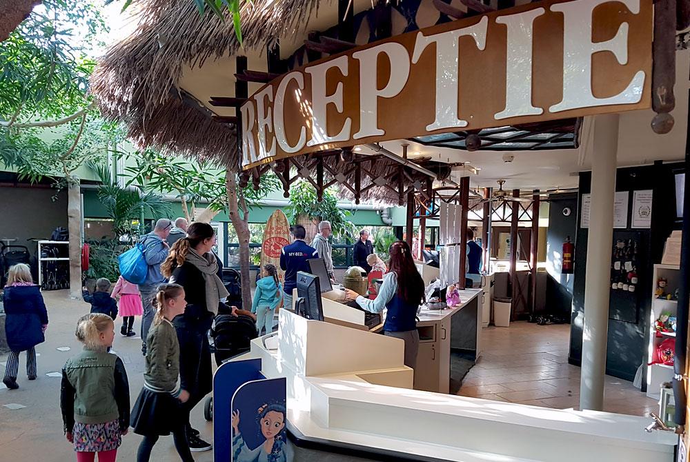 Receptie, Center Parcs De Huttenheugte