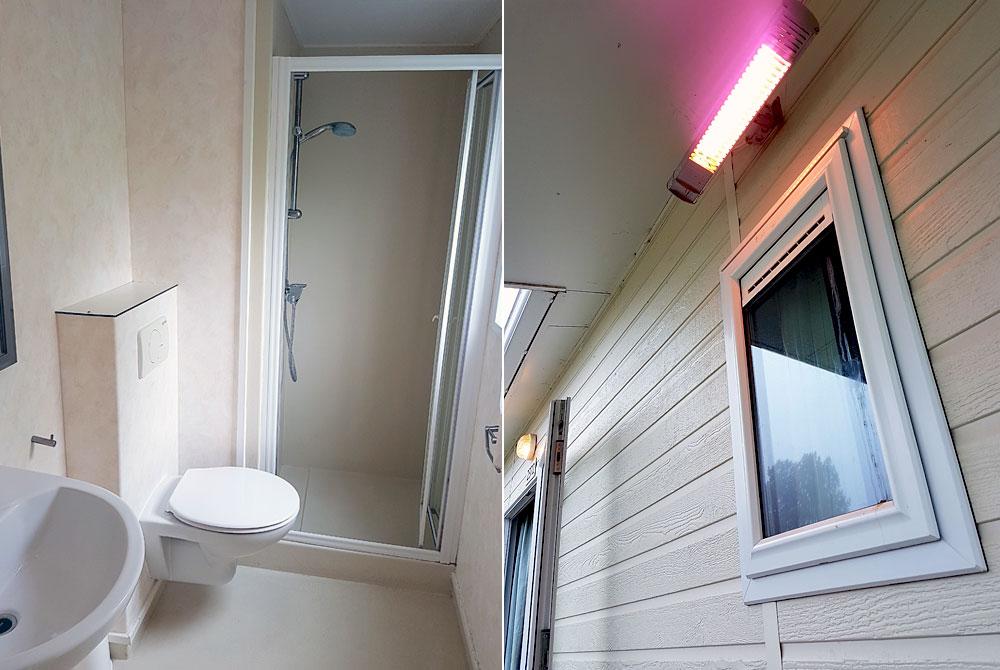 Badkamer met WC in de chalet, Roompot Beach Resort