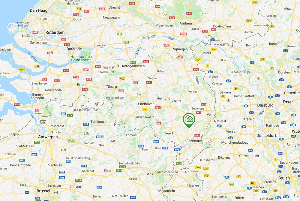 De locatie van Buitenhof de Leistert op de kaart