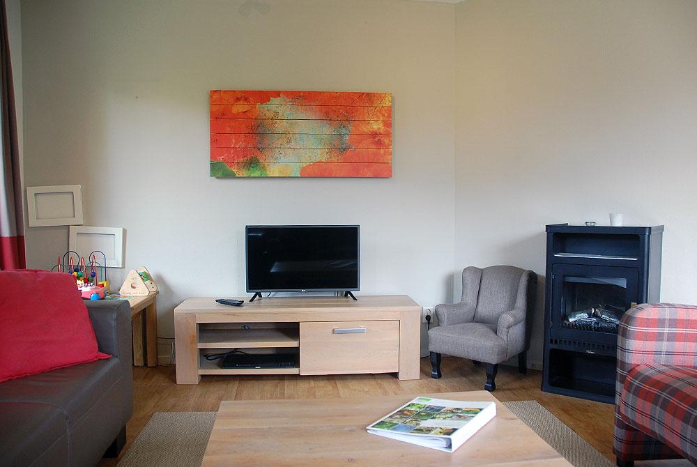 Open haard en TV, Landal