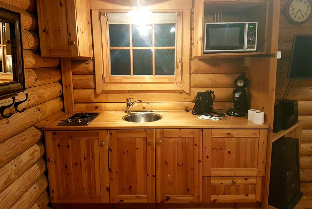 De keuken in de loghome, Landal Duc de Brabant