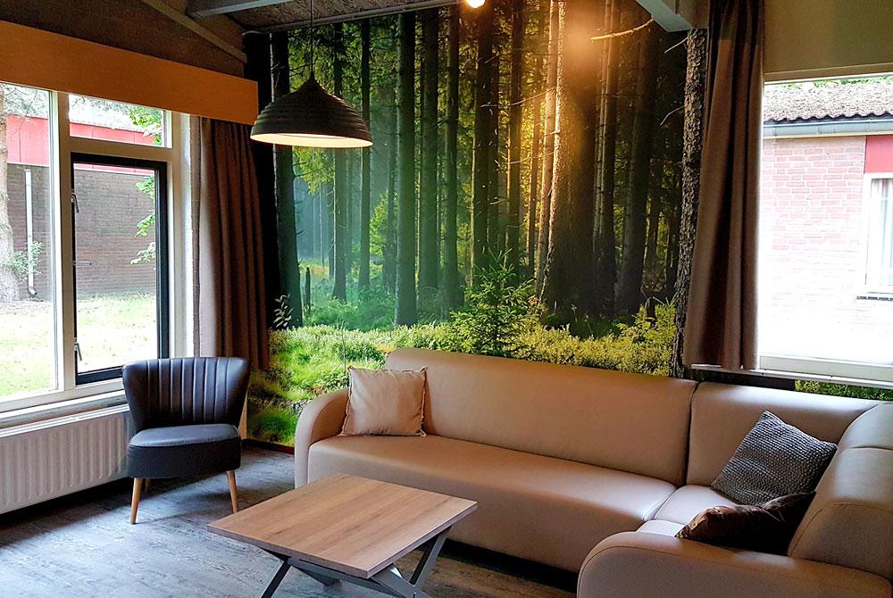 Zithoek in de bungalow, Vakantiepark Weerterbergen