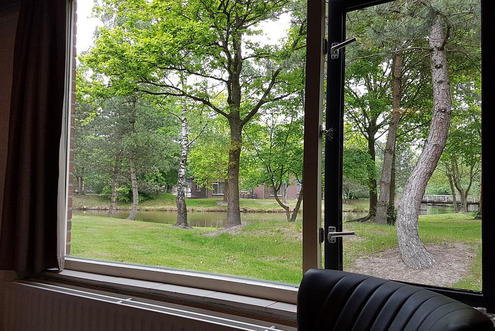 Uitzicht uit de bungalow, Roompot Weerterbergen