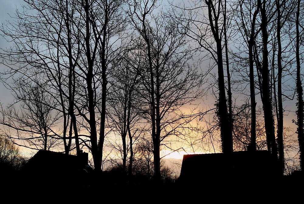 Zonsondergang, Vakantiepark Aquadelta