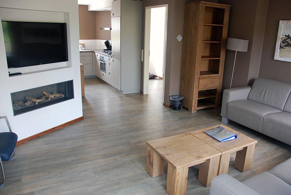 Woonkamer van de villa, Vakantiepark De Krim