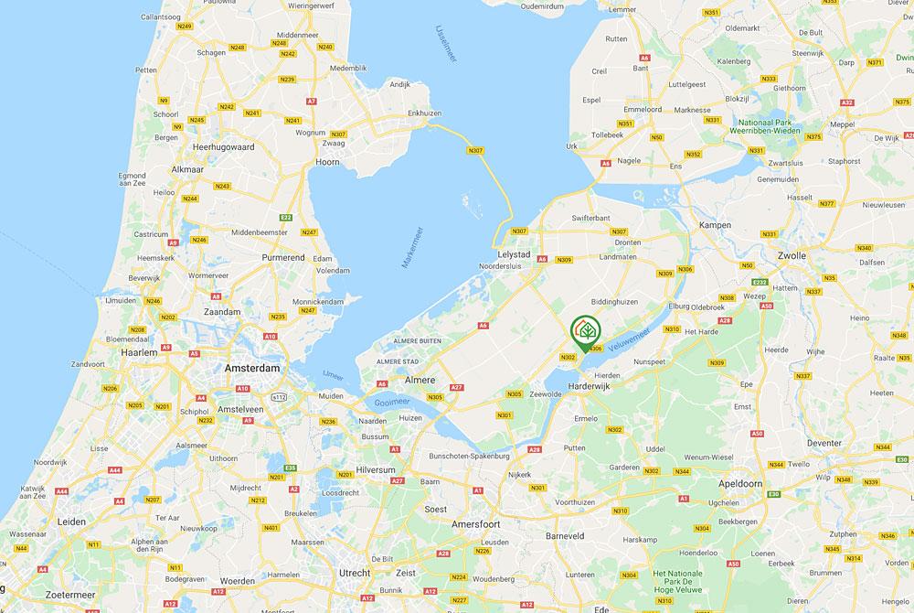 Landal Waterparc Veluwemeer op de kaart