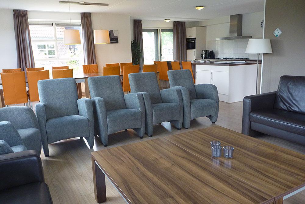 De woonkamer van de villa, Landal Waterparc Veluwemeer
