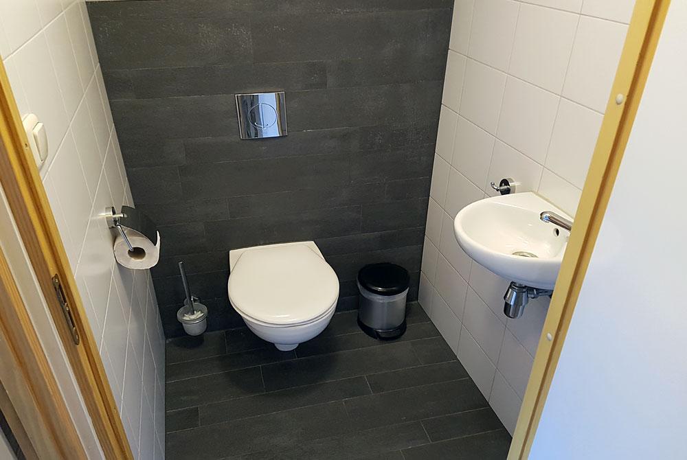 Toilet in de bungalow, Landal Rabbit Hill
